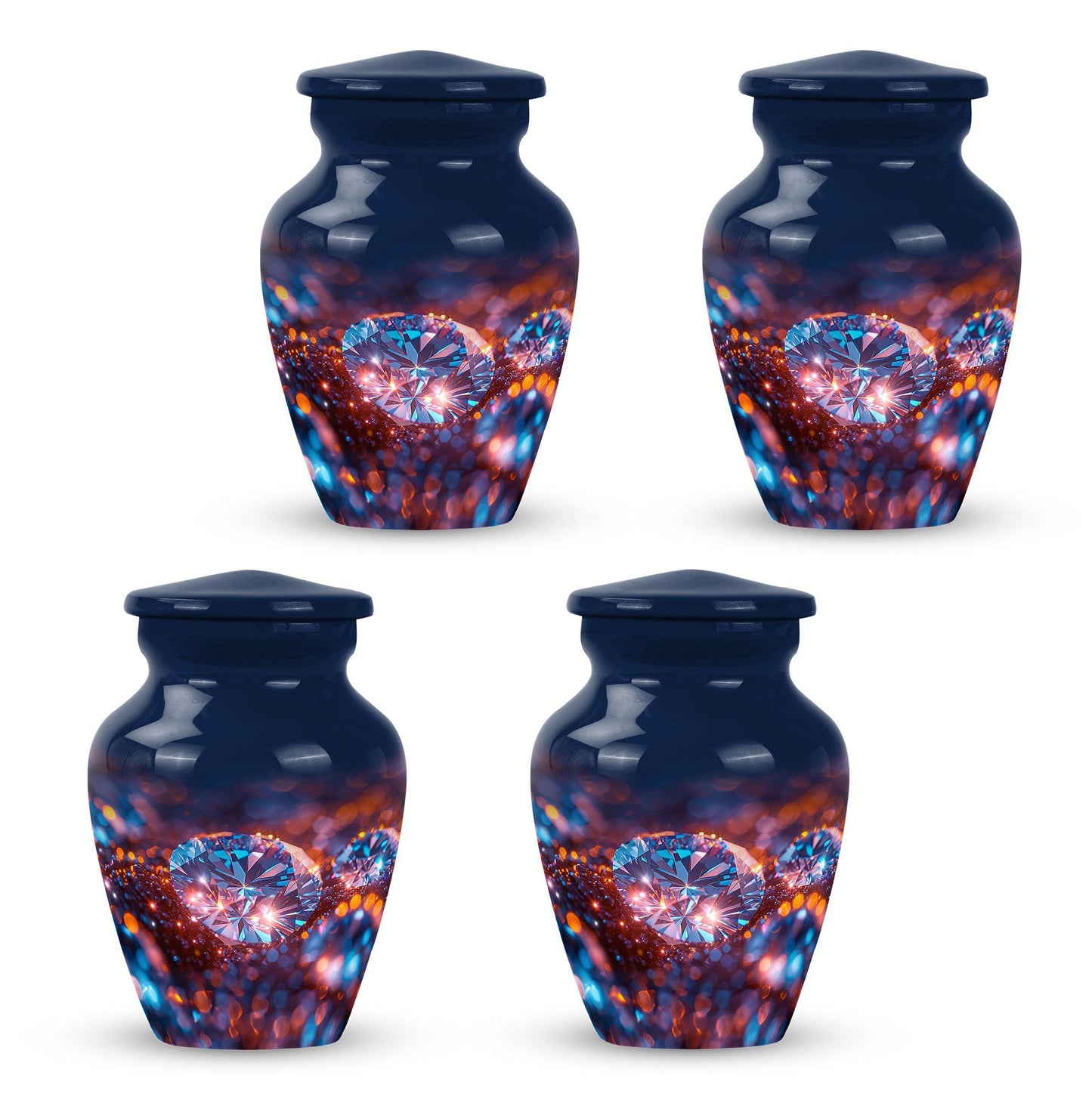 diamond urn for women's ashes.