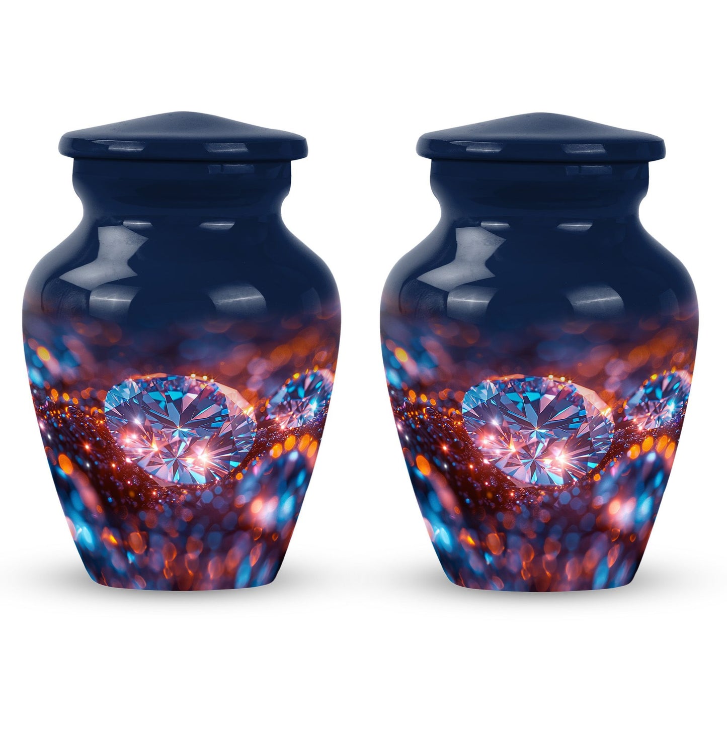 diamond urn for women's ashes.