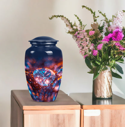 diamond urn for women's ashes.