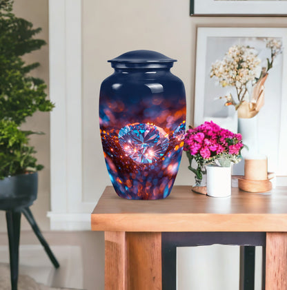 diamond urn for women's ashes.
