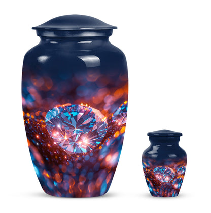 diamond urn for women's ashes.