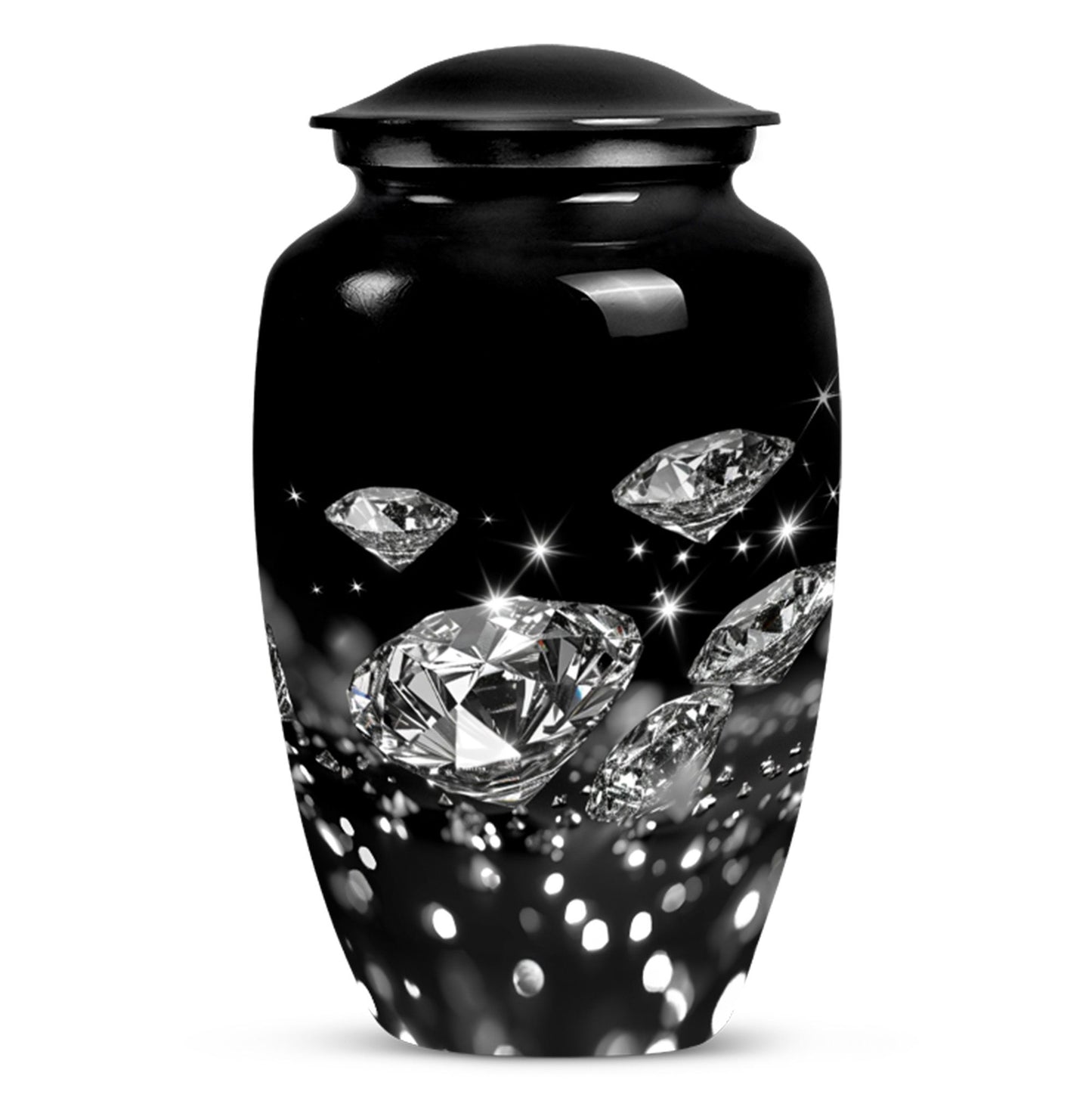 10-inch diamond urn, classic design for large burial