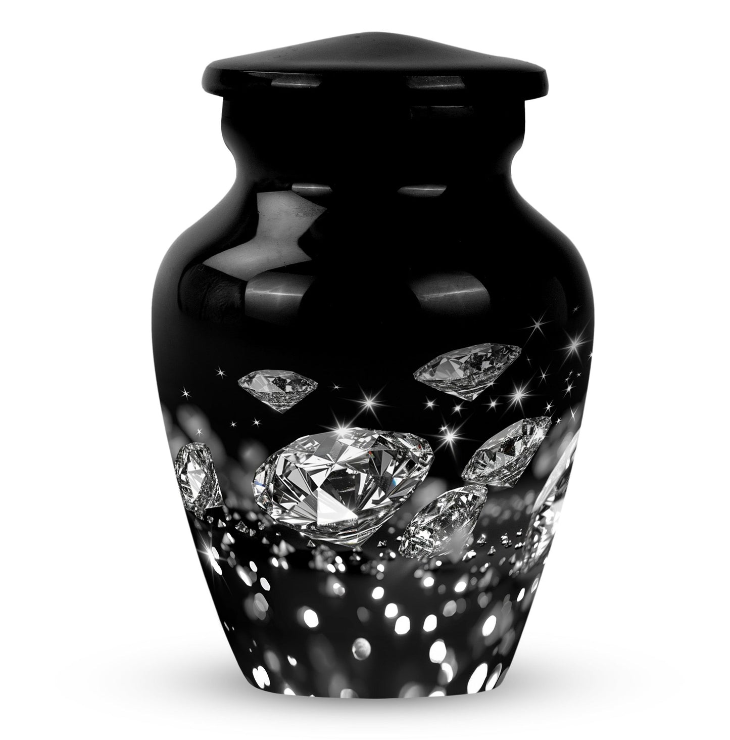 10-inch diamond urn, classic design for large burial