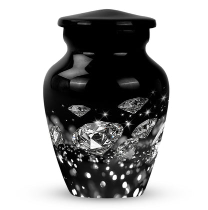 10-inch diamond urn, classic design for large burial