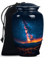 10 inch classic abstract design Galaxy Urn.