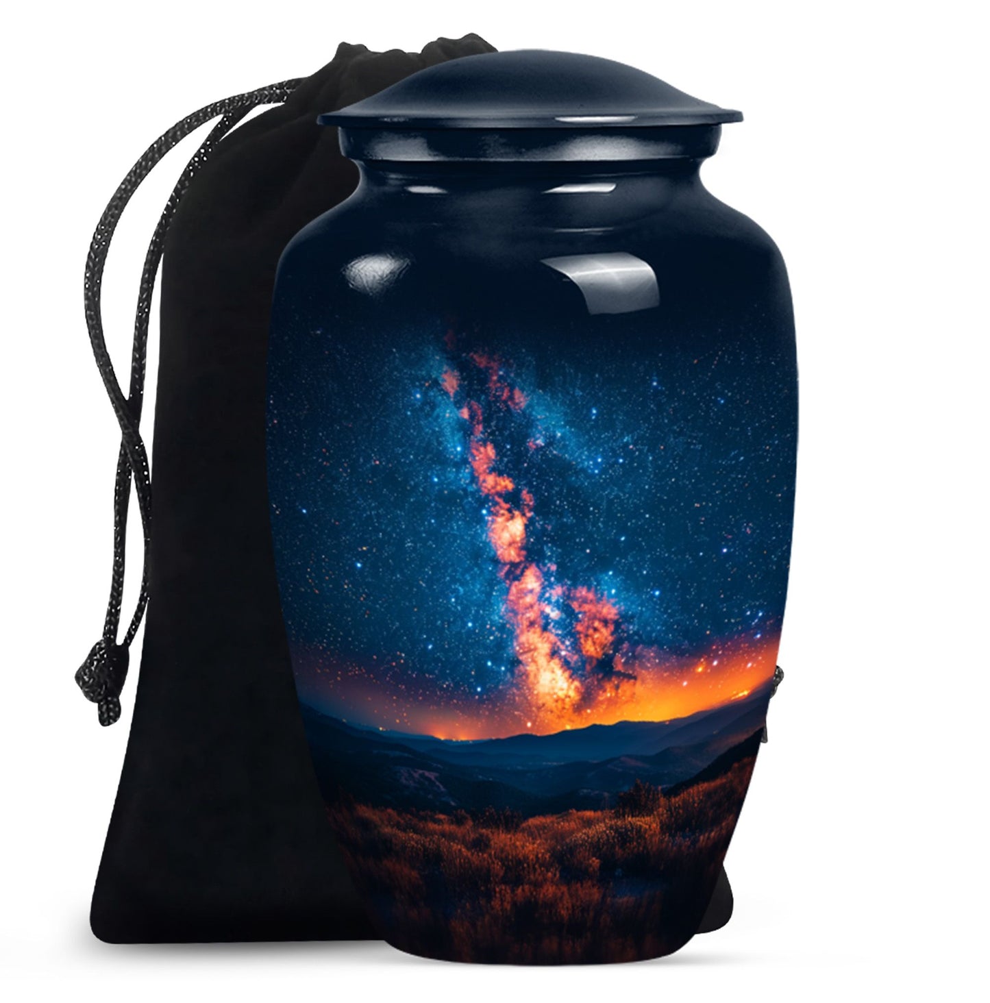 10 inch classic abstract design Galaxy Urn.