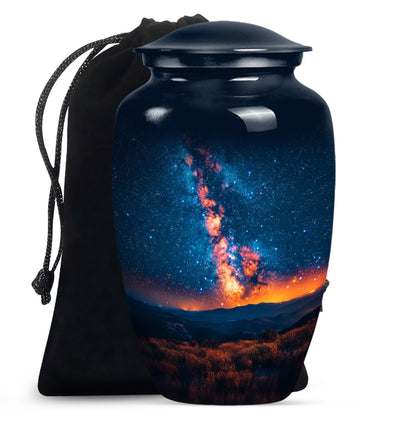 10 inch classic abstract design Galaxy Urn.