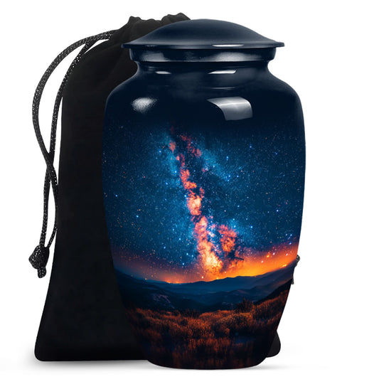10 inch classic abstract design Galaxy Urn.