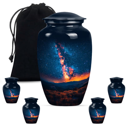 10 inch classic abstract design Galaxy Urn.