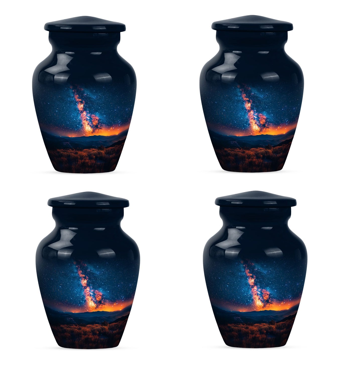 10 inch classic abstract design Galaxy Urn.