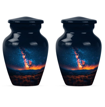 10 inch classic abstract design Galaxy Urn.