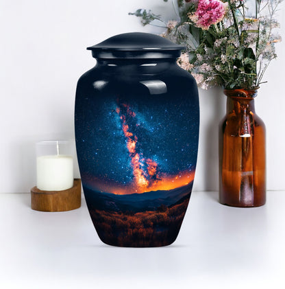 10 inch classic abstract design Galaxy Urn.