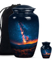 10 inch classic abstract design Galaxy Urn.