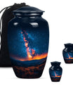 10 inch classic abstract design Galaxy Urn.