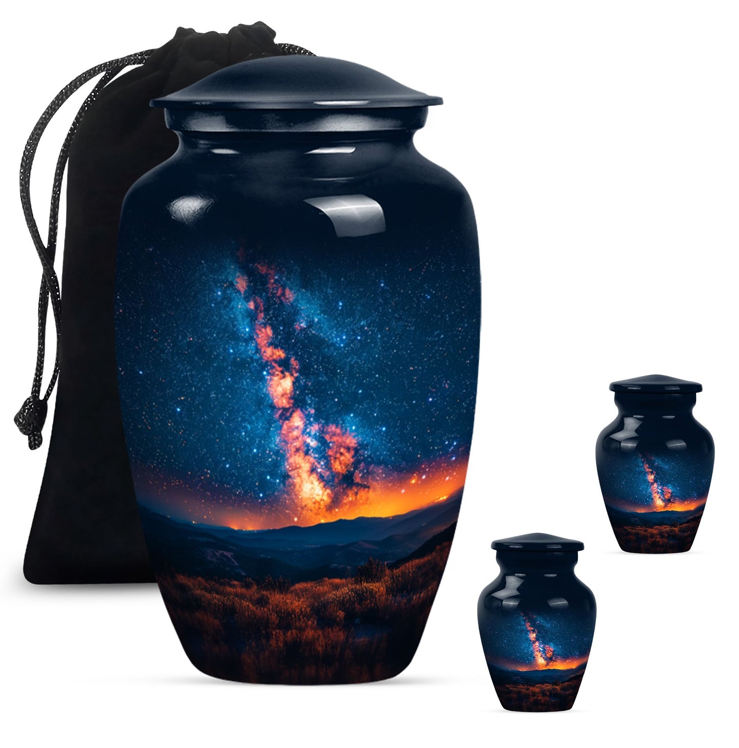 10 inch classic abstract design Galaxy Urn.