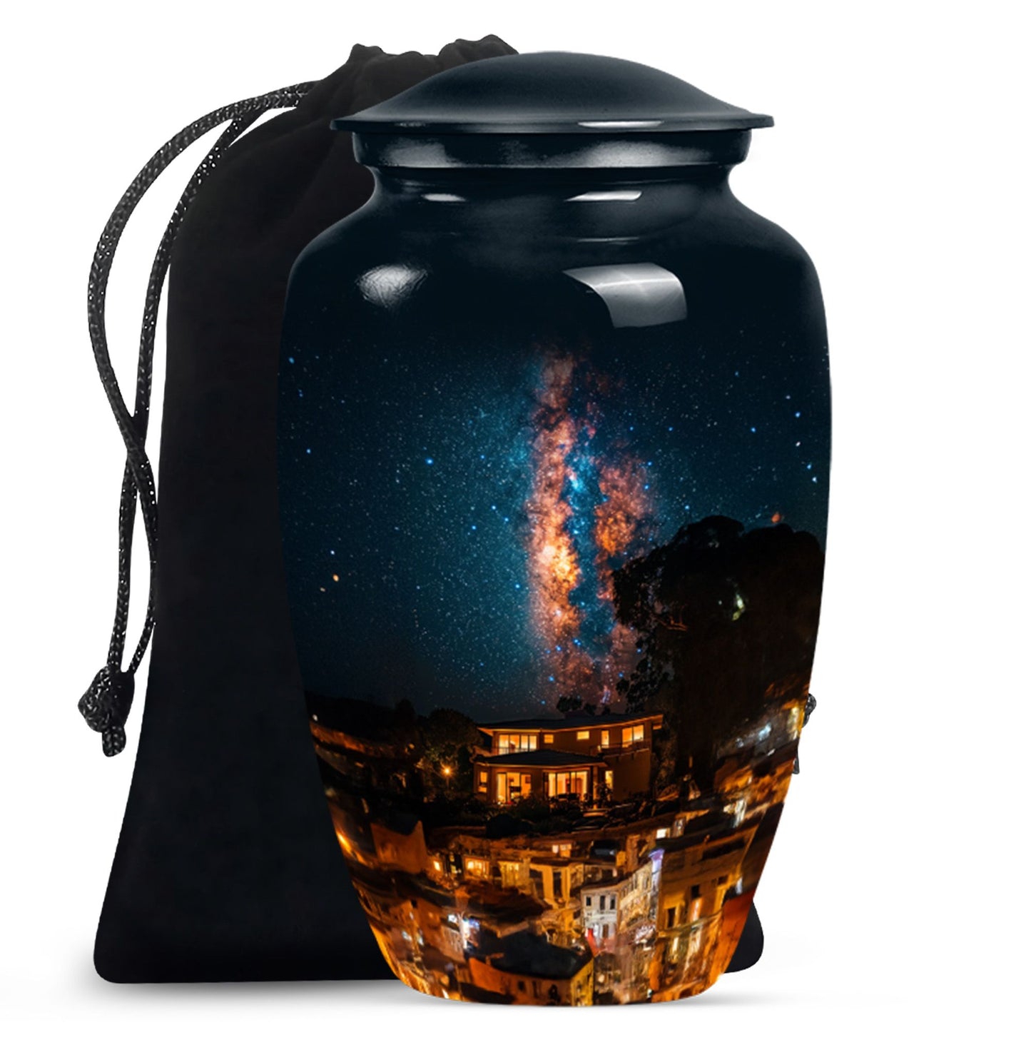 10-inch classic Galaxy Urn, cremation urn for human ashes,