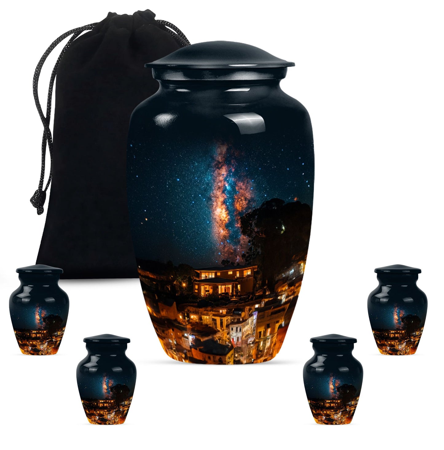 10-inch classic Galaxy Urn, cremation urn for human ashes,