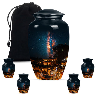 10-inch classic Galaxy Urn, cremation urn for human ashes,