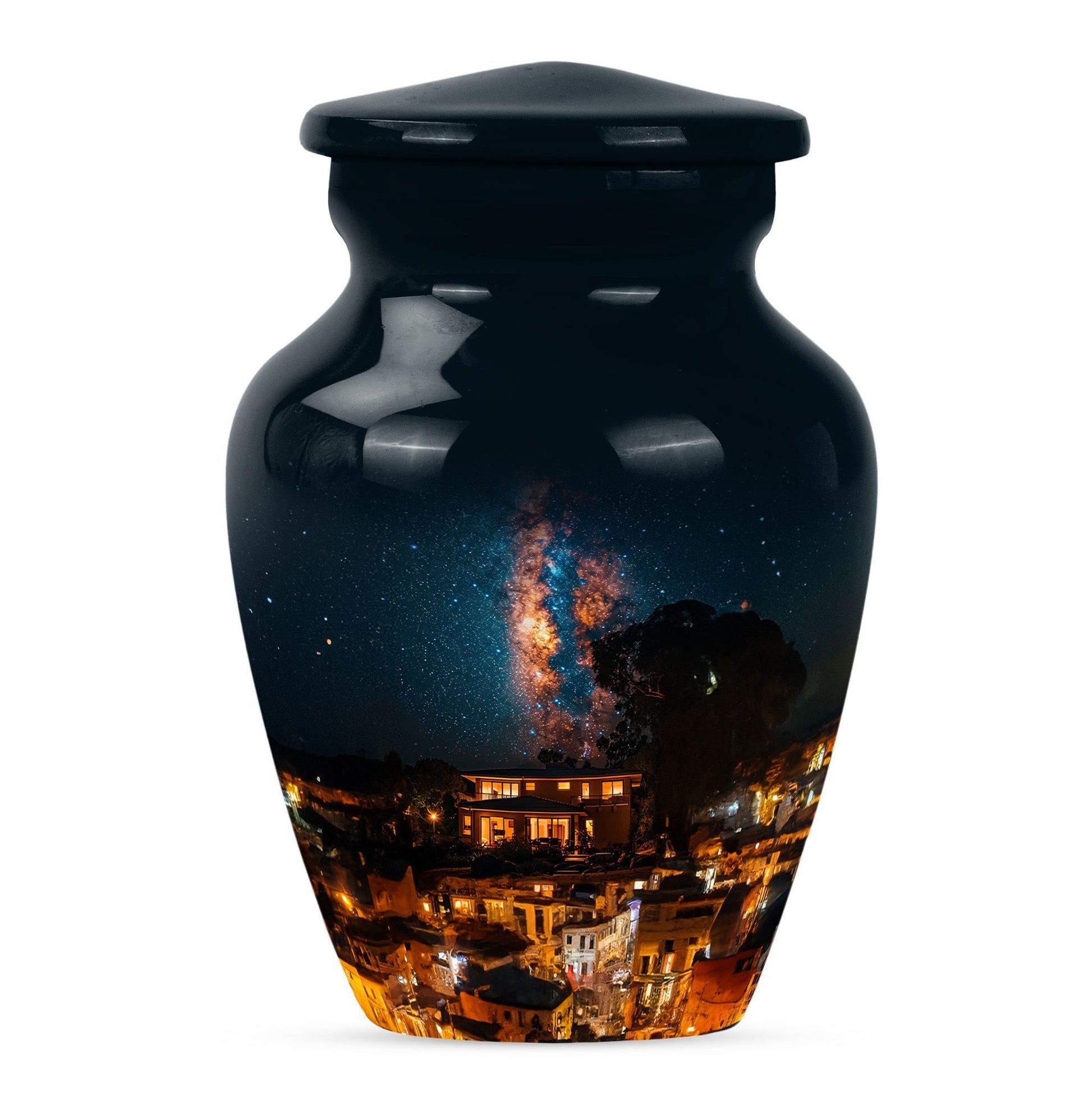 10-inch classic Galaxy Urn, cremation urn for human ashes,
