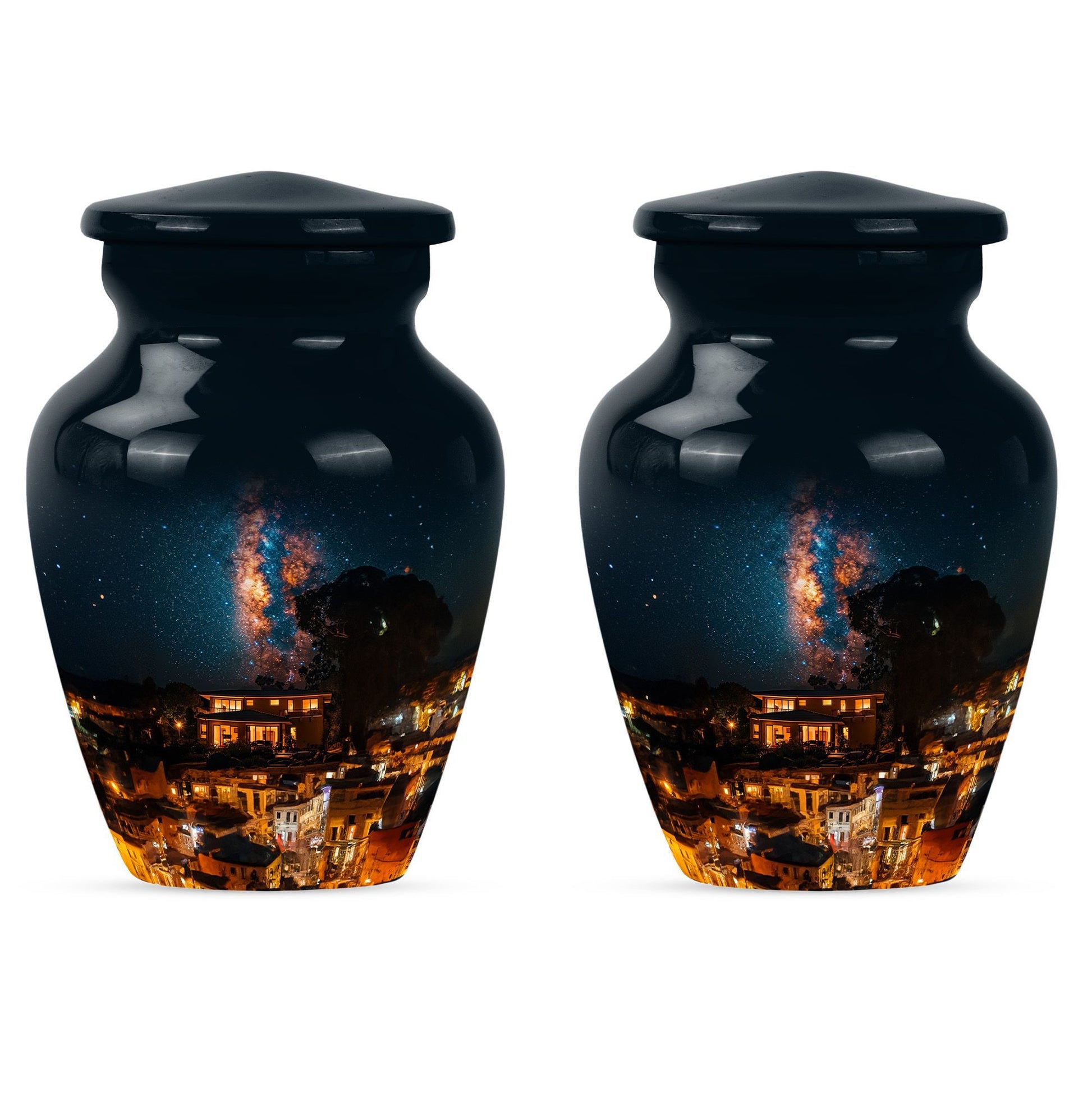 10-inch classic Galaxy Urn, cremation urn for human ashes,