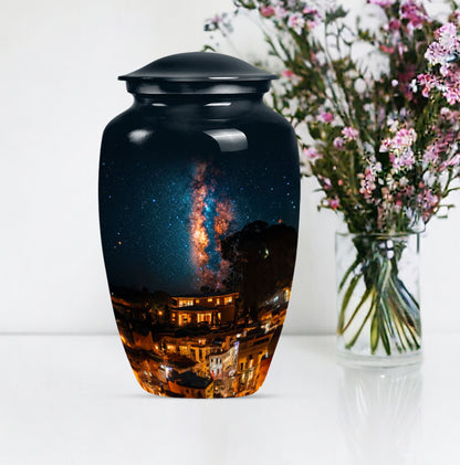 10-inch classic Galaxy Urn, cremation urn for human ashes,