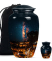 10-inch classic Galaxy Urn, cremation urn for human ashes,