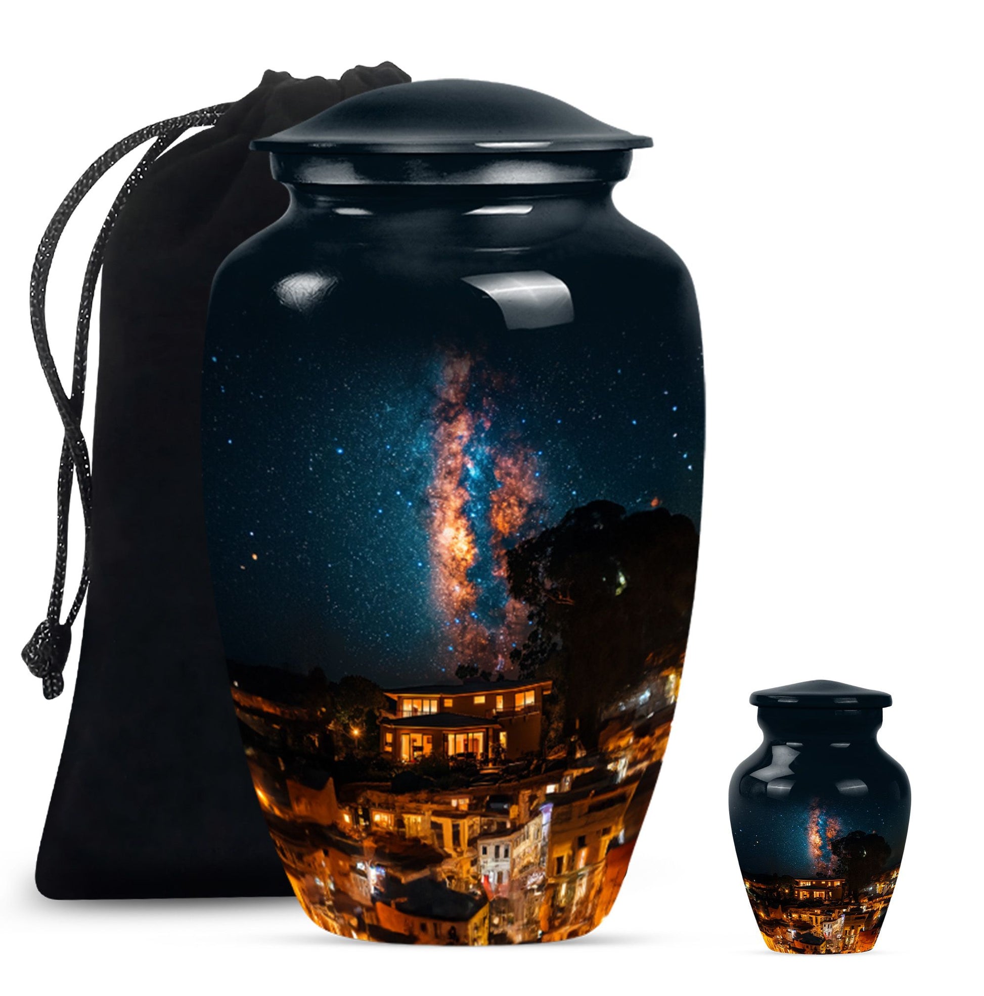 10-inch classic Galaxy Urn, cremation urn for human ashes,