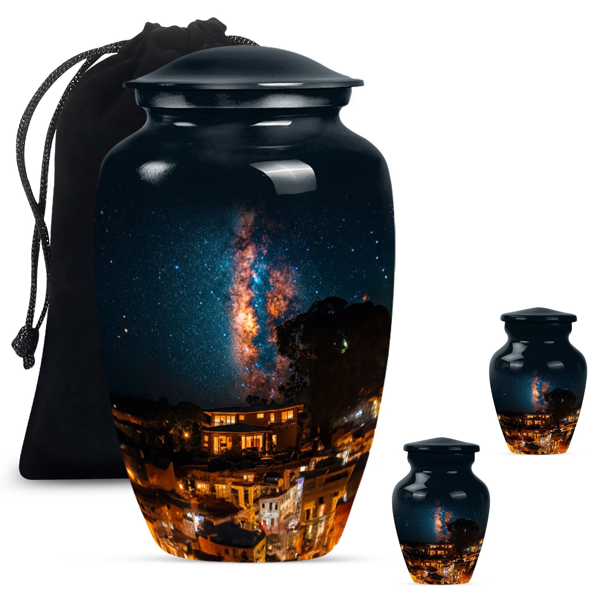 10-inch classic Galaxy Urn, cremation urn for human ashes,