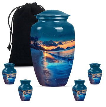 Large Urn with 4 Small Urn