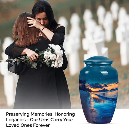 Galaxy urn for adult human ashes