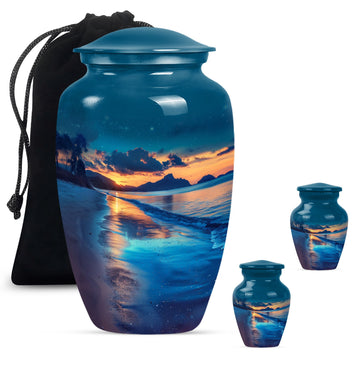 Large Urn with 2 Mini Urn