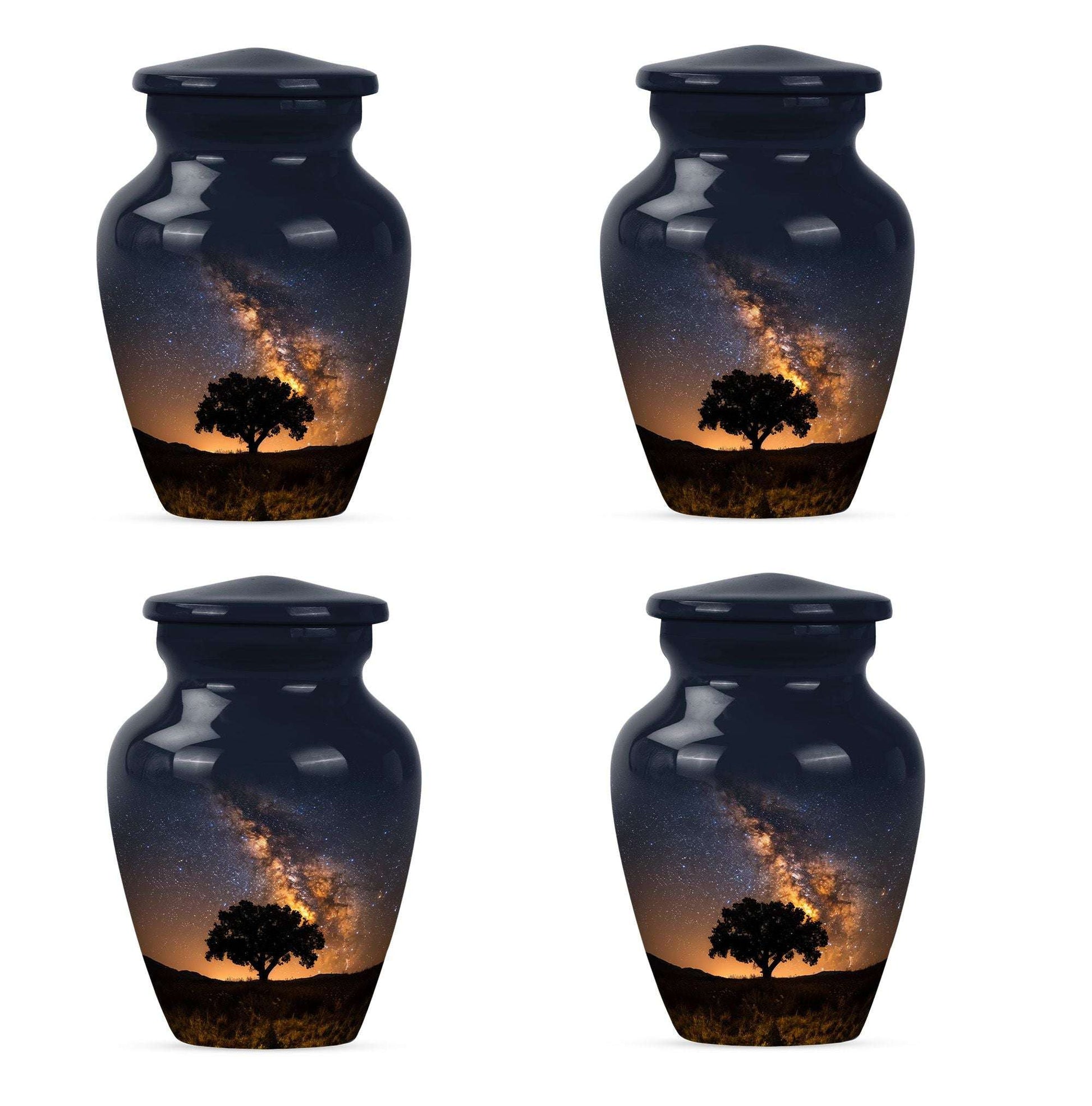 Starry Night Urn Keepsake For Ashes - Tree of life Large Funeral Urn