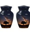Starry Night Urn Keepsake For Ashes - Tree of life Large Funeral Urn
