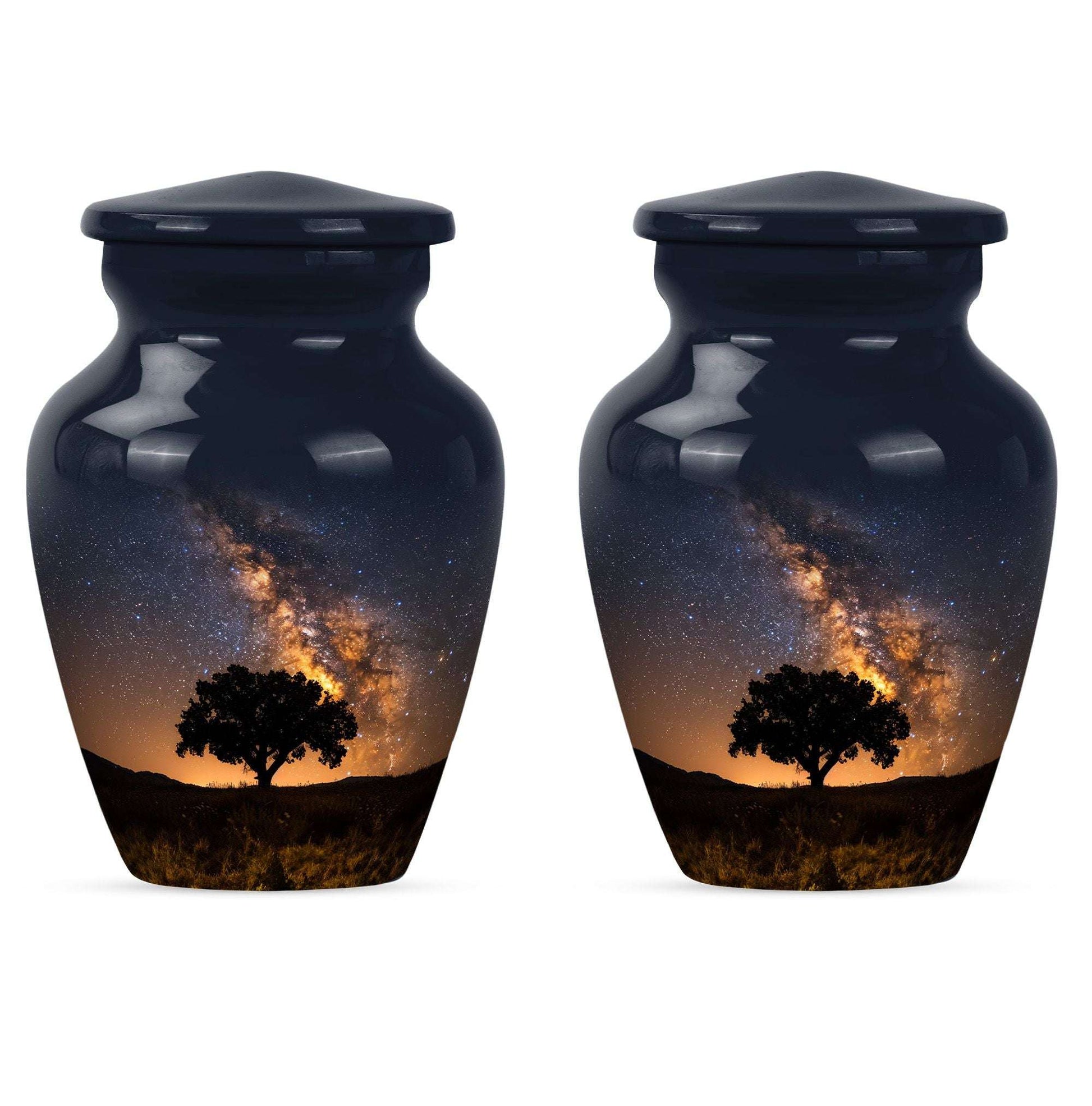 Starry Night Urn Keepsake For Ashes - Tree of life Large Funeral Urn