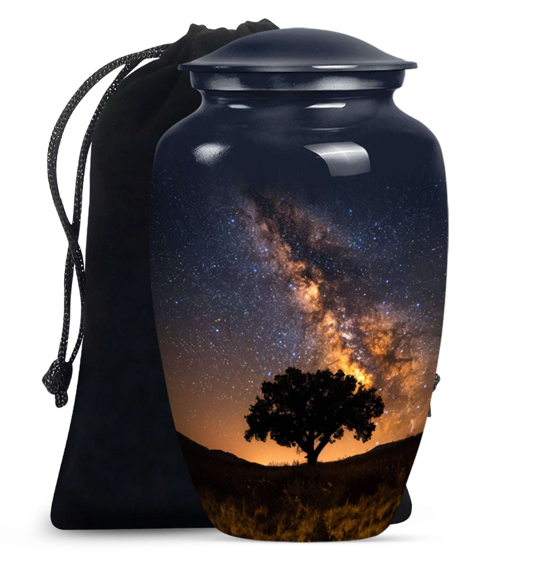 Starry Night Urn Keepsake For Ashes - Tree of life Large Funeral Urn
