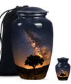 Starry Night Urn Keepsake For Ashes - Tree of life Large Funeral Urn