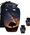 Starry Night Urn Keepsake For Ashes - Tree of life Large Funeral Urn
