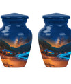 Starry Beach Urns For Ashes For Humans Funeral - Memorial Urn For Dad