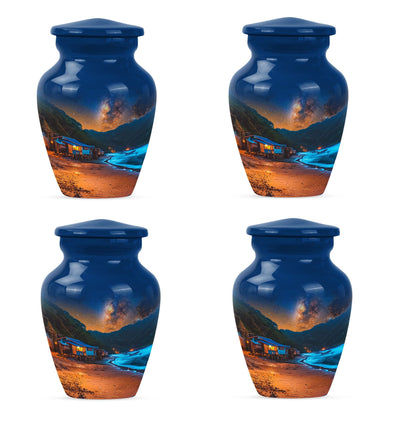 10-inch Galaxy Urn, a classic aluminium burial urn.