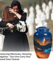 10-inch Galaxy Urn, a classic aluminium burial urn.