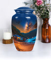 10-inch Galaxy Urn, a classic aluminium burial urn.