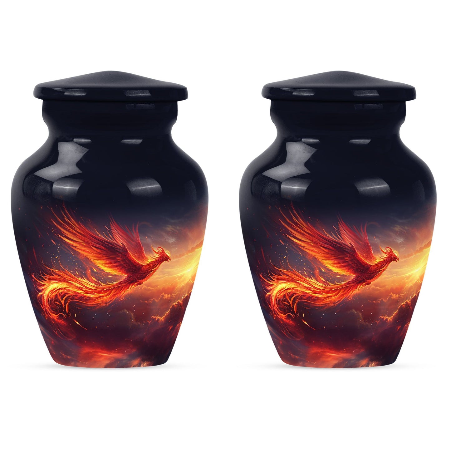 10-inch Phoenix Bird Cremation Urn For Adult Ashes.