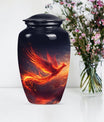 10-inch Phoenix Bird Cremation Urn For Adult Ashes.