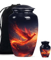 10-inch Phoenix Bird Cremation Urn For Adult Ashes.