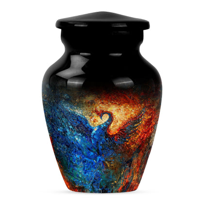 Phoenix memorial urn for adult male