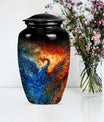 Phoenix memorial urn for adult male