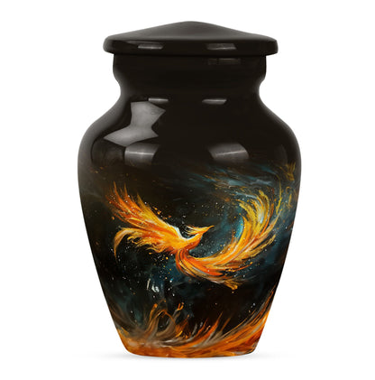 Phoenix cremation urn.