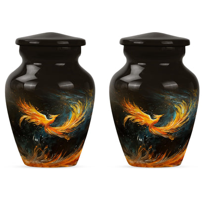 Phoenix cremation urn.