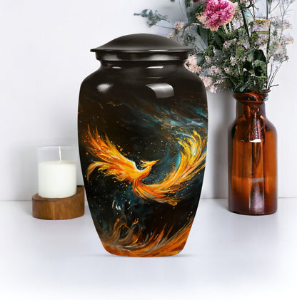 Phoenix cremation urn.