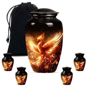 Large Urn with 4 Small Urn